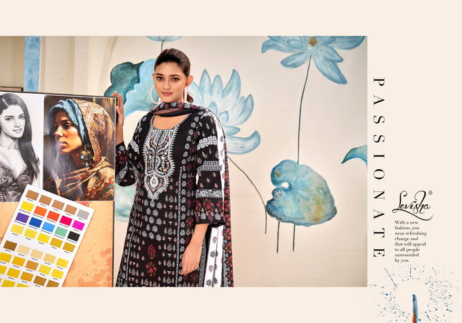 Naira Nx Vol 7 Black And White By Levisha Pakistani Print Cambric Cotton Dress Material Wholesale Online